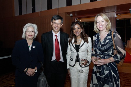 Australian Deputy High Commissioner, Mrs Jane Duke (right) together with Shearn Delamore & Co Advocate and Solicitor, Ms Karen Abraham (second from right), Parti Keadilan Rakyat Vice President and Member of Parliament for Batu, Yang Berhormat Chua Tian Chang (second from left) and Asian Strategy Leadership Institute Senior Advisor for Special Projects, Ms Jean Wong at the reception.
